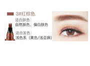 4-Tip Microblading-Style Eyebrow Pen for Hair-Like Brow Strokes - Brown