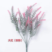Artificial Flocked Lavender Bouquet for Home & Wedding Decor