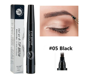 4-Tip Microblading-Style Eyebrow Pen for Hair-Like Brow Strokes - black-1