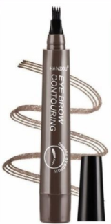 4-Tip Microblading-Style Eyebrow Pen for Hair-Like Brow Strokes - Light Brown-1