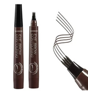 4-Tip Microblading-Style Eyebrow Pen for Hair-Like Brow Strokes - Light Brown