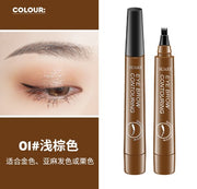 4-Tip Microblading-Style Eyebrow Pen for Hair-Like Brow Strokes - Pink