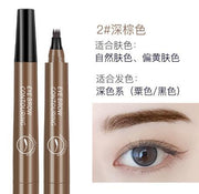 4-Tip Microblading-Style Eyebrow Pen for Hair-Like Brow Strokes - Beige