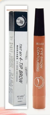 4-Tip Microblading-Style Eyebrow Pen for Hair-Like Brow Strokes - Black1
