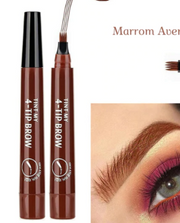 4-Tip Microblading-Style Eyebrow Pen for Hair-Like Brow Strokes - 1