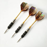 Steel Tip Darts Set with Aluminium Shafts & Flights - 5-line gold+L9 size