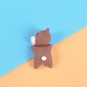 Cartoon Animal Resin Charms for DIY Crafts, Phone Cases & Decor - Little Pink Rabbit