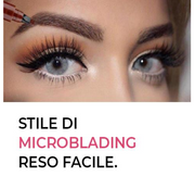 4-Tip Microblading-Style Eyebrow Pen for Hair-Like Brow Strokes - Marrom