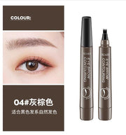 4-Tip Microblading-Style Eyebrow Pen for Hair-Like Brow Strokes - Marron Acinzentado