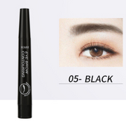 4-Tip Microblading-Style Eyebrow Pen for Hair-Like Brow Strokes - Red Brown