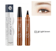 4-Tip Microblading-Style Eyebrow Pen for Hair-Like Brow Strokes - Marrom Claro-1