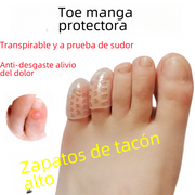 Silicone Gel Toe Protector Sleeves & Separators with Ventilation Holes - Transparent 1 pack [opp packaging]